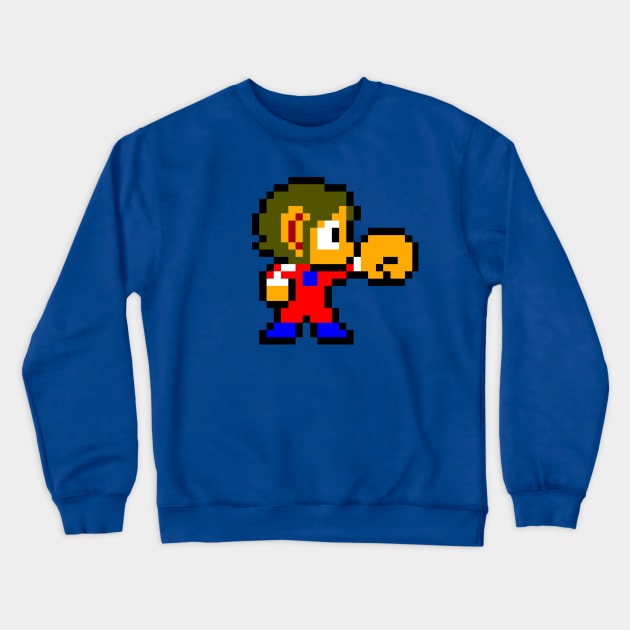 Alex kidd Retro Pixel Crewneck Sweatshirt by Scar